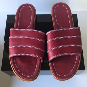 TOD'S Red Slides.